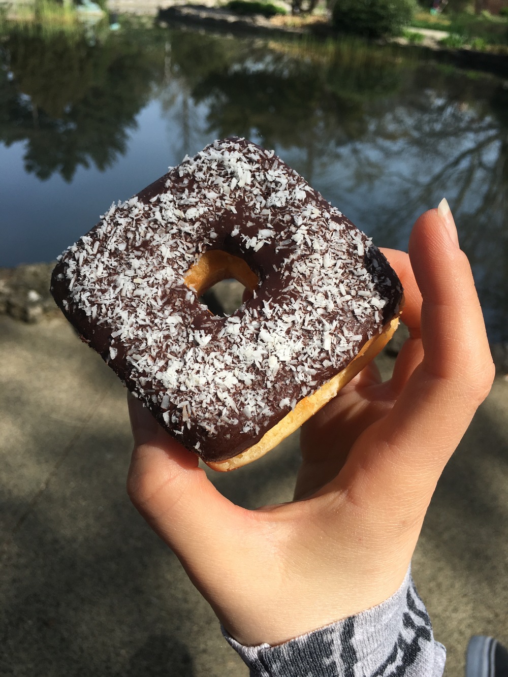 MY SQUARE DONUT!!! Yes, it was as good as it looks!